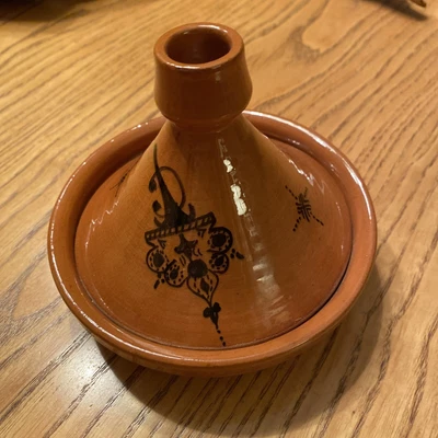 $9.99 • Buy Moroccan Tagine Tajine Terracotta Cookware Pot Glazed Pottery 5-1/2 Inches Diam