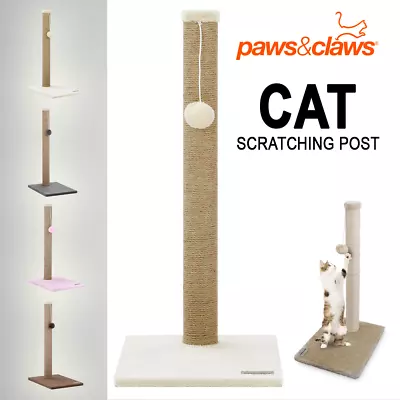 Cat Scratching Post Tree Scratcher Sisal Rope Toy House Pole Kitten Furniture • $39.95
