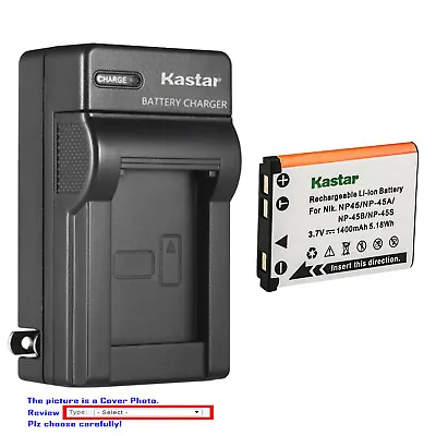 Kastar Battery AC Wall Charger For Fujifilm Instax Mini 90 Instax SHARE SP-2 • $18.49