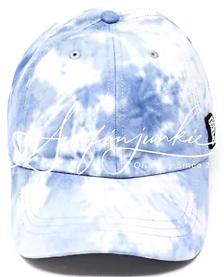 Victoria's Secret Pink Blue Tie Dye Logo Baseball Hat Cap Adjustable New • $16.09