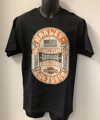 Harley Davidson Men's Victory Lap Short Sleeve T-Shirt Black R004426 • $29