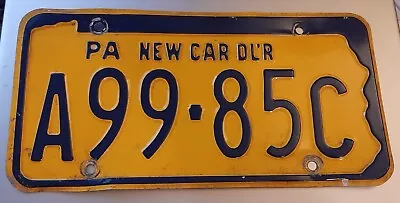 1965 Pennsylvania New Car Dealer License Plate PA Penna Ford Chevrolet • $14.99