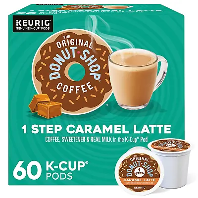 The Original Donut Shop Caramel Latte Single-Serve Keurig K-Cup Pods Flavored  • $44.98