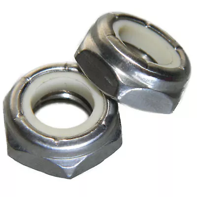 5/16-24 Jam Hex Nuts Stainless Steel 18-8 Nylon Locking Qty 25 • $10.71