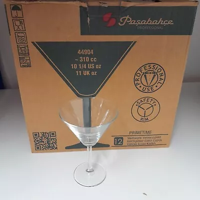 Martini Glasses Set Of 2 Martini Glass 11 UK Oz  Cocktail Glasses - NEW. • £7