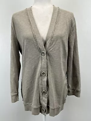 J. Crew Lightweight Cardigan Sz M GUC Casual Exposed Seams • $16