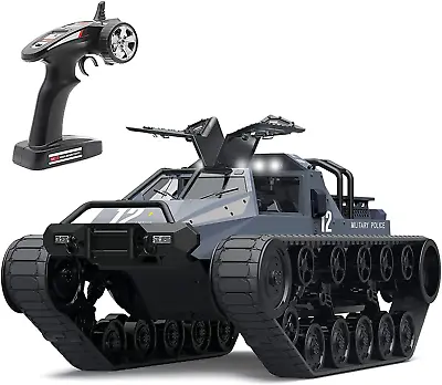 Remote Control Crawler High Speed Tank Off-Road 4WD RC Car 2.4 Ghz RC Army Truck • $102.74