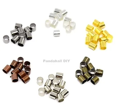 200x 1.5 2mm Closed Smooth TUBE Crimp Beads Earring Jewelry Findings Crimps Bead • $4.95