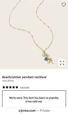 J Crew Beach Comber Necklace  New • $24.50