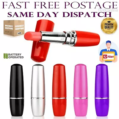 NEW Lipstick Lip Stick Dildo Vibrator Sex Adult Toy Mini Massager Bullet Vibe AU • $14.96