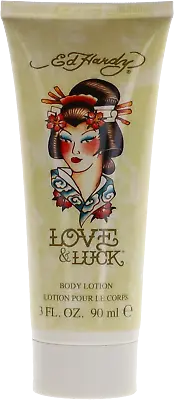 Love & Luck By Ed Hardy For Women Body Lotion 3oz New • £18.55