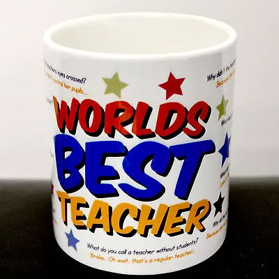 Worlds Best Teacher Gift Mug - Maths Science English Teacher Joke Jokes On MUG • £8.99