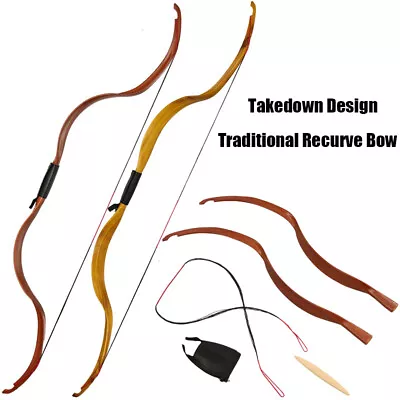 25lbs Archery Takedown Design Traditional Recurve Bow Hunting Mongolian Horsebow • $45.50