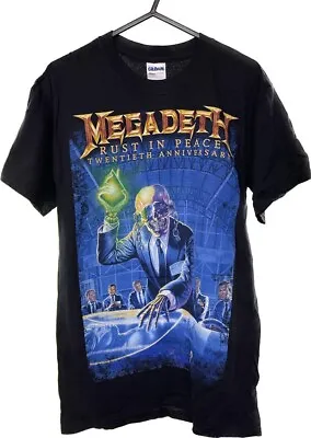 Megadeth Rust In Peace 20th Anniversary 2010 Tour T-Shirt - Small Double Sided • £29.99