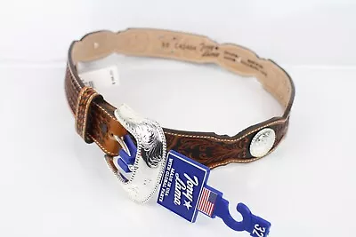 $48.99 • Buy Tony Lama Men's Tooled Stillwater Creek Western Belt Size 32 Brown C42464