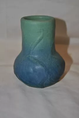 1920s Van Briggle Onion Vase Ming Blue Marked Van Briggle USA • $85