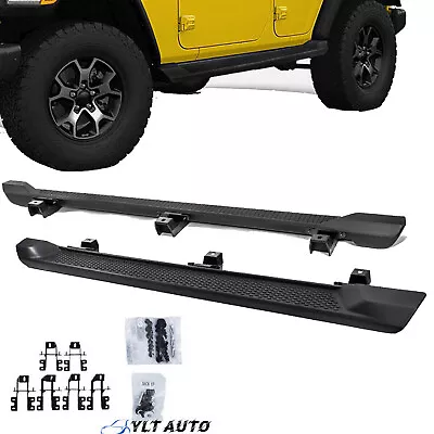 Fits 2018-2024 Jeep Wrangler JL 4 Door Running Boards Nerf Bars Side Step Set • $105