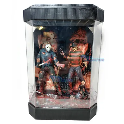 McFarlane Movie Maniacs Friday The 13th Jason Voorhees Freddy Krueger Boxed Set • $149.99