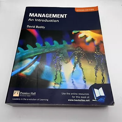 Management: An Introduction By David Boddy Textbook Second Edition • £8.99