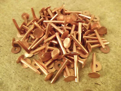 Copper Rivets & Burrs 3/4  14 Gauge SCA  (100 Pack) • $16.75