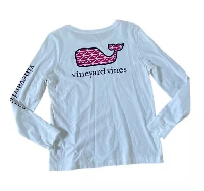 Vineyard Vines Womens Long Sleeve Tee Size M Medium Whale Graphic EUC • $19.95