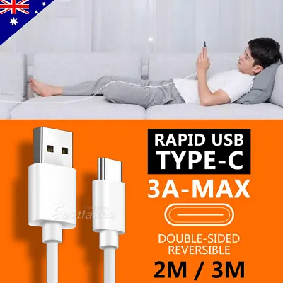 $5.99 • Buy Rapid Charging USB Type C Cable Charger For Samsung S23 S22 S21 S20 Ultra S10 S9