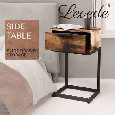 Levede Bedside Tables Side End Table Wood Nightstand Storage Drawers Cabinet • $45.99