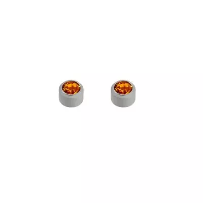 Caflon Birthstone Ear Piercing Studs Silver November • £2.45