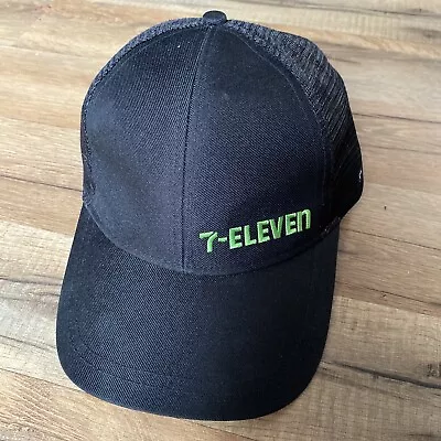 7 Eleven Black Beanie Hat New 7-11 Uniform Mesh Back Trucker Hat • $14.99