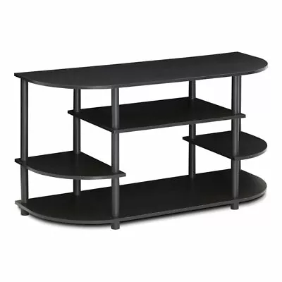 Furinno JAYA Wood Corner TV Stand For TV Up To 46  In Espresso/Black • $58.40