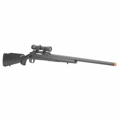 BBTac Airsoft Sniper Rifle BT-M61 Spring Bolt Action Gun With Scope Black USED • $44.99
