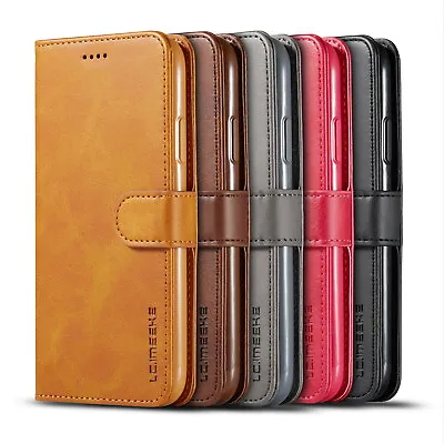 For Xiaomi Redmi Note 4x 5 6 7 8 9 Pro Flip Cover PU Leather Wallet Stand Case • £6.59