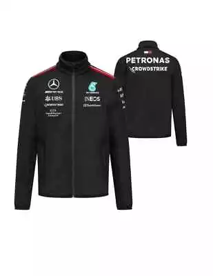 Mercedes AMG Petronas F1 Team Softshell Jacket Black Men's 2023 • $64.50