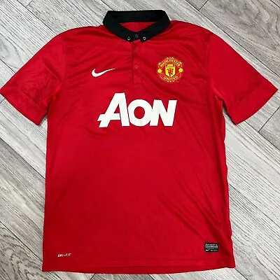 Manchester United 2013/2014 Home Football Shirt Soccer Jersey Size L • $34