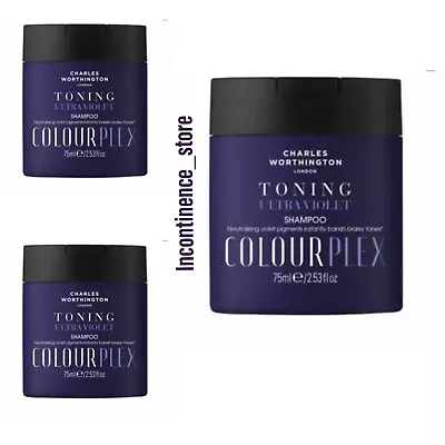 Charles Worthington Haircare Shampoo Ultra Violet 75 Ml X 3 Pk • £10.50