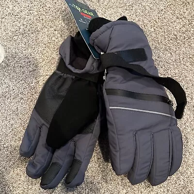 Tek Gear Mens Ski Gloves Sz S/m Touch Screen Compatible Water Resistant Gray • $9.49