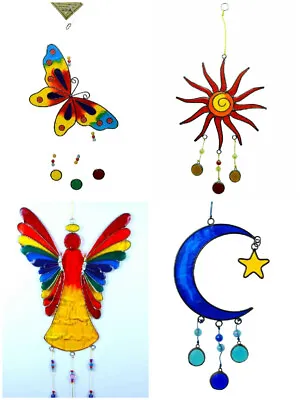 Garden Window Suncatcher Owl Butterfly NHS Rainbow Angel Sunshine Moon & Stars • £9.49