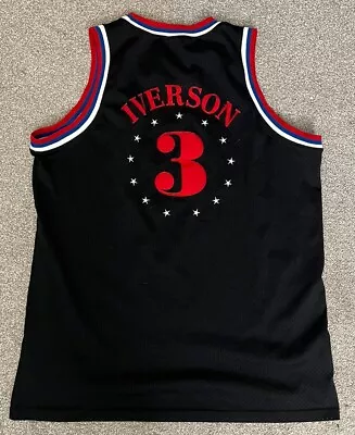 Nike NBA Allen Iverson 76ers Sixers #3 Mens XL Vintage Basketball Jersey • $40