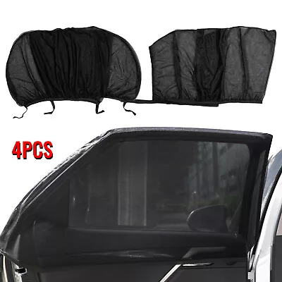 4x Car Side Window Sun Shade Sunshade Cover Visor Mesh Screen Shield Universal • $11.11