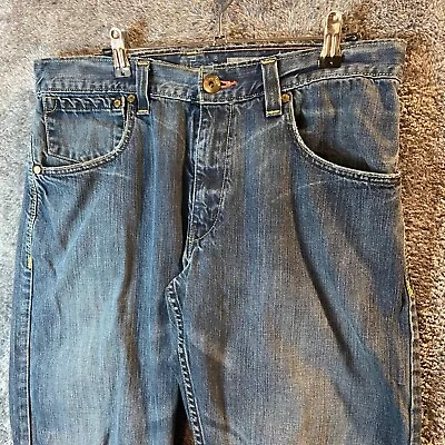 Levis Silvertab Jeans Mens 34W 32L 34x32 Faded Distressed Bootcut Loose Y2K • $22.48