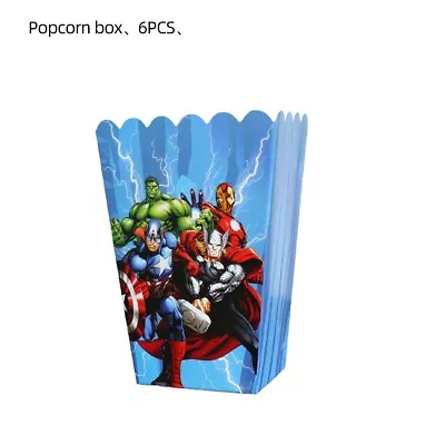 £3.98 • Buy 6 Marvel Superhero Avengers Children Birthday Party Popcorn Box Candy Gift Bag 