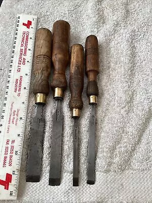 Wood Chisels 4 Pces 1/43/85/8 & 3/4”peace Marpleswales & Sons  • $10.10