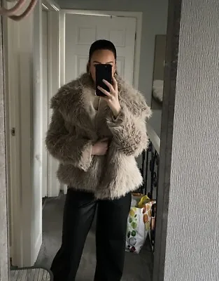 Faux Fur Coat Jacket. Zara Dupe.  • $58.10