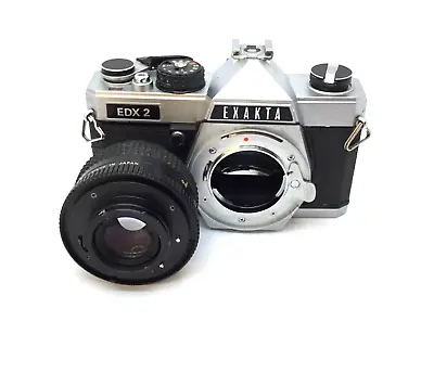 EXAKTA EDX 2  SLR 35mm Roll Film Camera 1970s With EXAKTAR Lens 1:17 F=55mm • $95