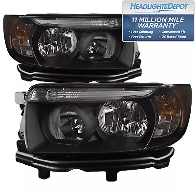 Fits 2006-2008 Subaru Forester Headlight Set Halogen W/Black Housing Clear Lens • $299.99