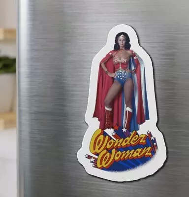 Wonder Woman Die-Cut Magnet - Lynda Carter - 1970s TV Show - Paradise Island • $12.99