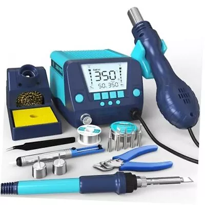  881 2-In-1 SMD Hot Air Rework And Soldering Station With LCD Display°F  • $114.42