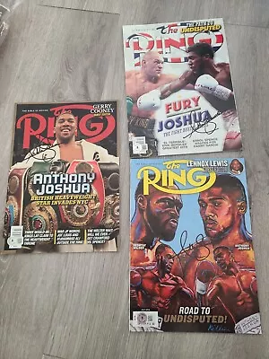 The Ring Magazine Signed By Anthony Joshua With Autentication • $180