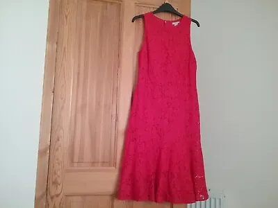 Women's H & M Red Lace Dress Size 10 • £6