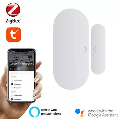 ZigBee Door Window Contact Sensor Remote Alarm Smart Home Wireless Door Detector • $17.49